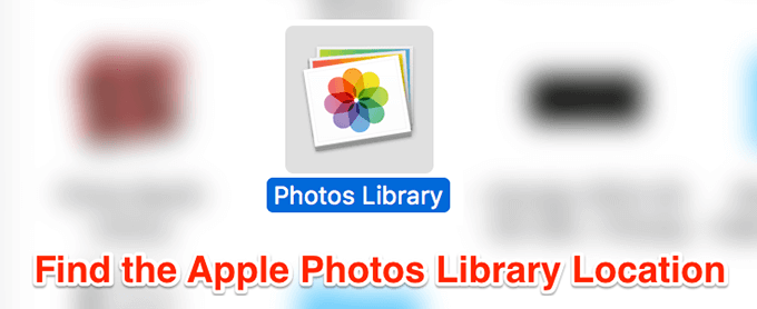 Find the Apple Photos Library L