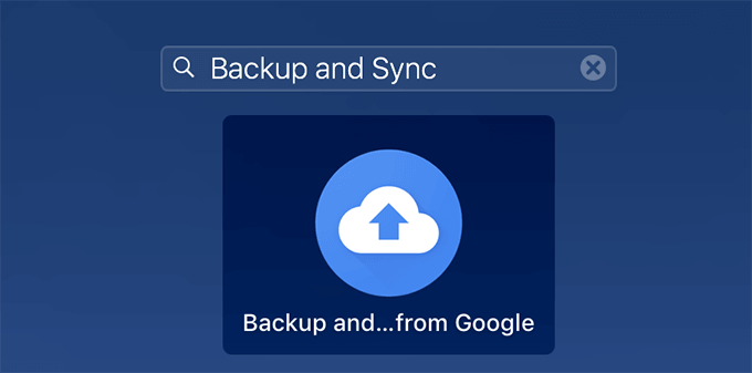 Backup and Sync in Spotlight Search 