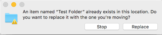 Stop or Replace alert in Finder