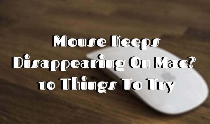 Mouse Keeps Disappearing On Mac? 10 Things To Try