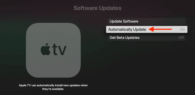 Automatically Update option 