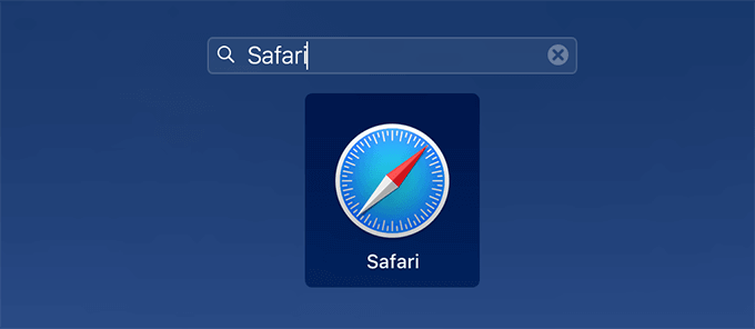 Safari in Search Bar