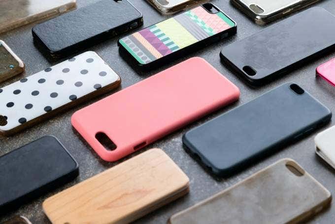 A bunch of iPhone cases 