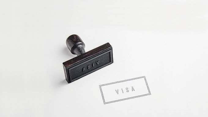 Visa stamp 
