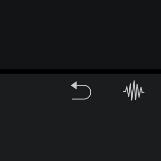 Undo and waveform icons 