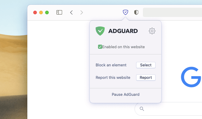 adguard safari extension