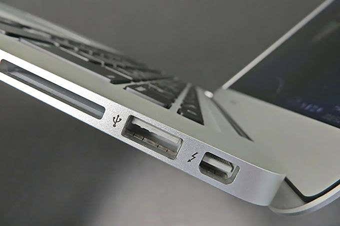 USB port on a MacBook 