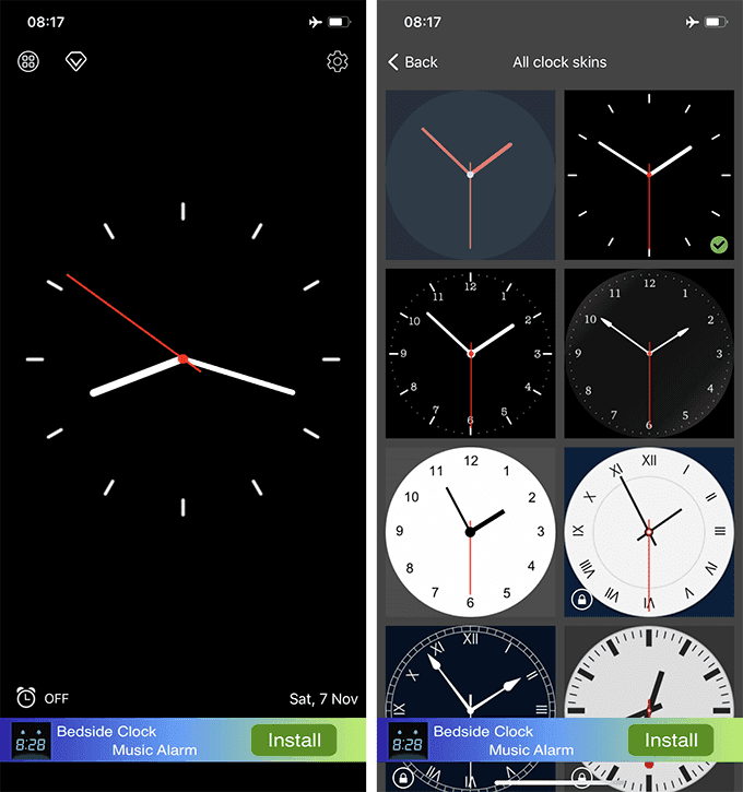 Clock Face widget for iPhone