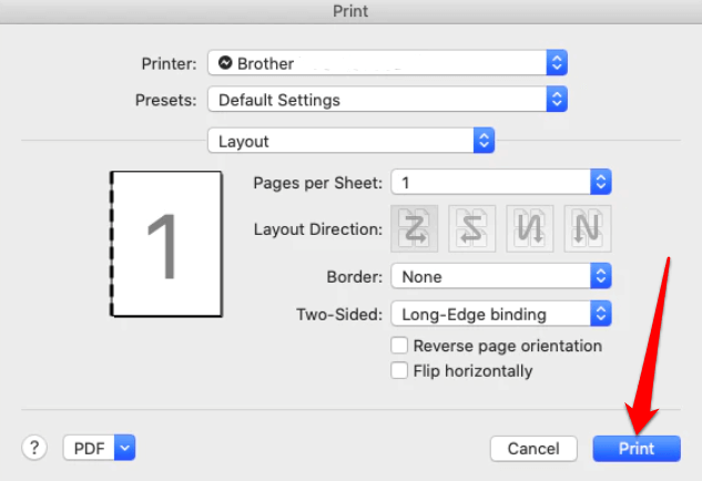 how to print double sided on mac