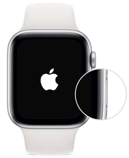 Apple Watch with logo on screen 