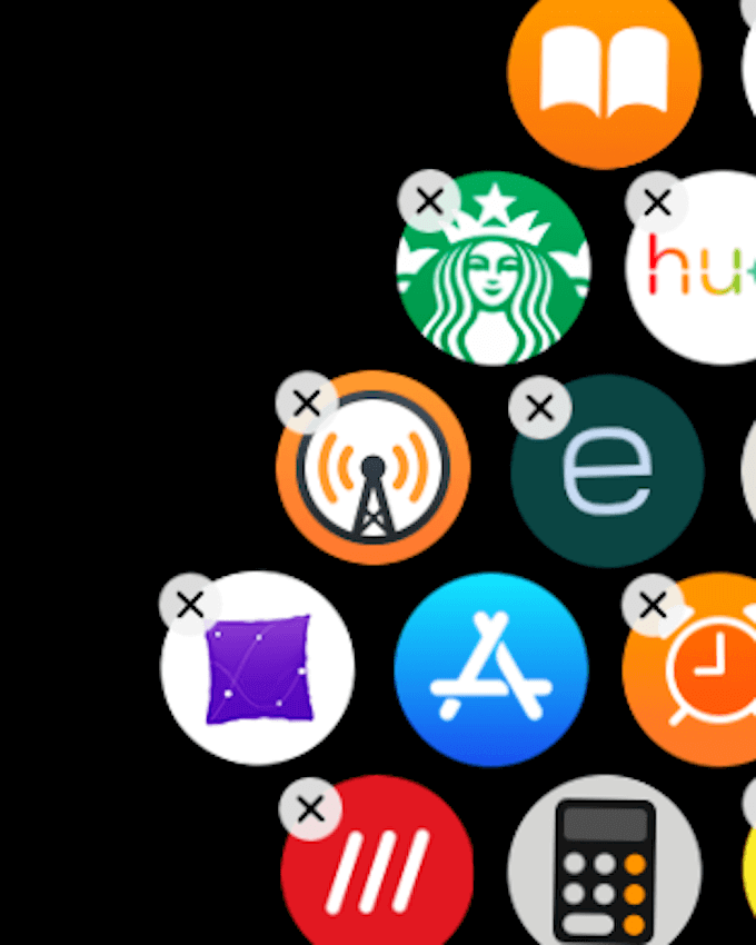 Watch apps with the "x" icon 