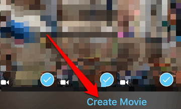 Create Movie button 
