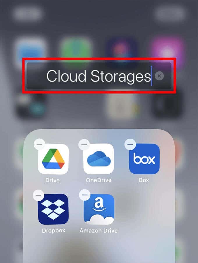 Folder renamed to "Cloud Storages"