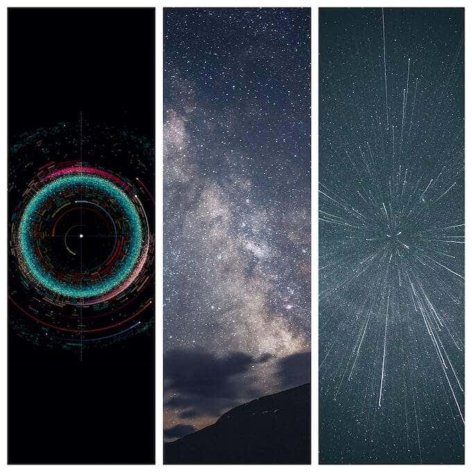 Every Object in the Solar System, Galaxy in the Night Sky, and Falling Stars lock screens