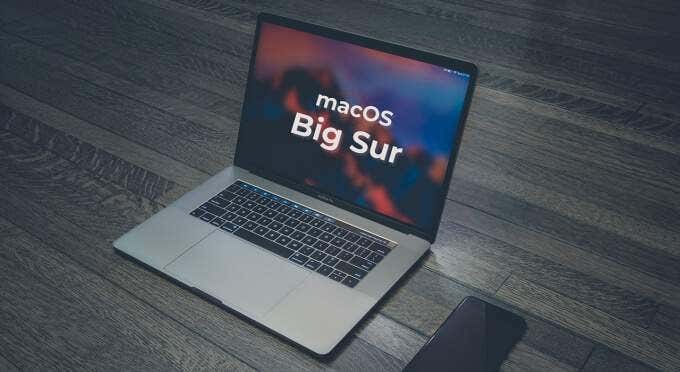 MacBook running Big Sur