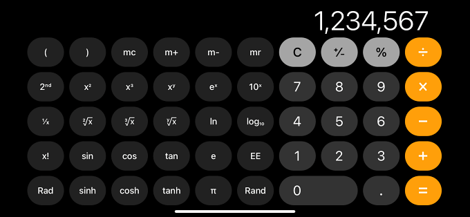 Scientific calculator 