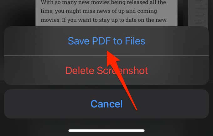 Save PDF to Files