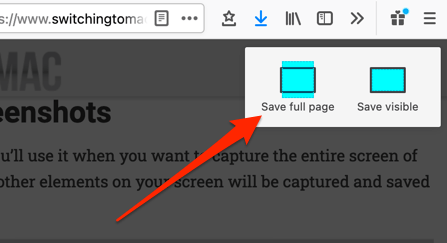 Save full page option 