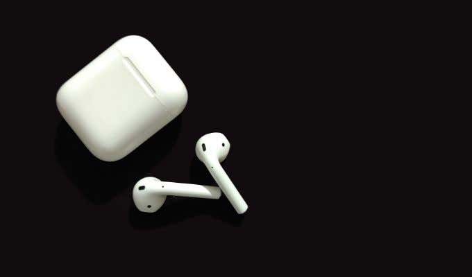A pair of AirPods 