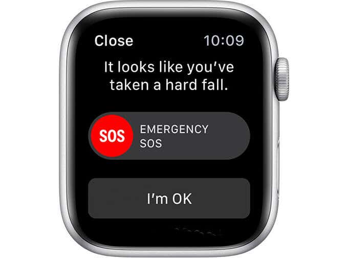 Fall Detection screen on an Apple Watch