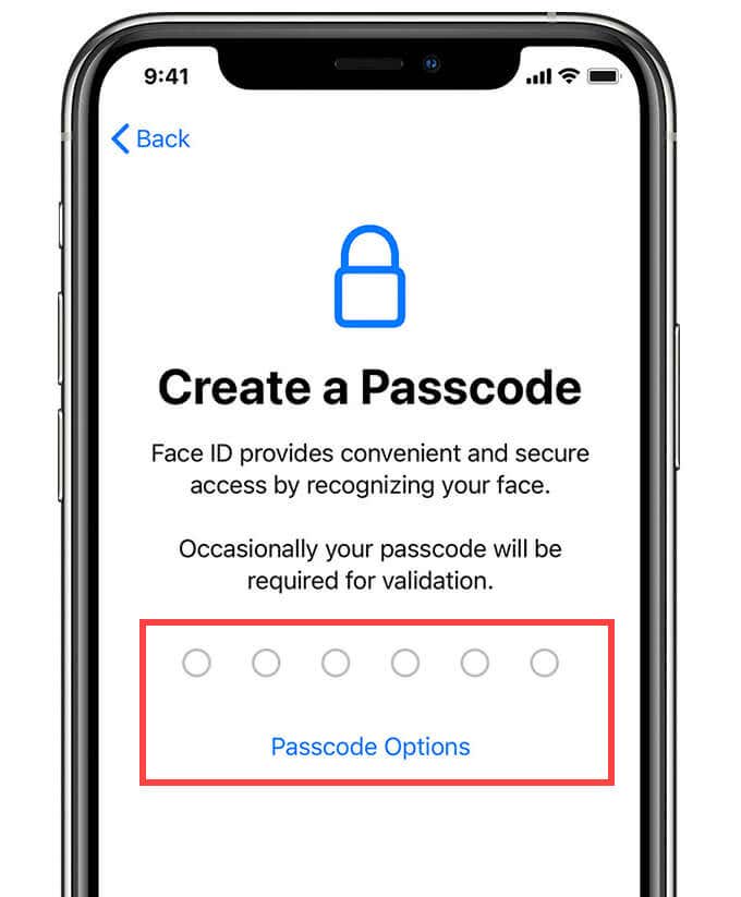 Create a Passcode screen 