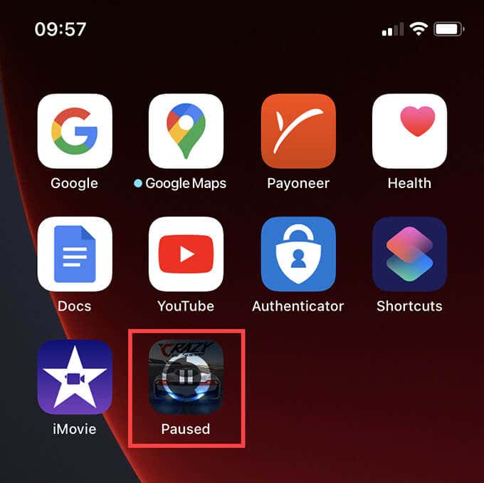 App installation paused 