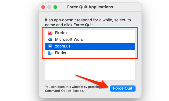 imac force quit all apps