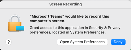 24 screen sharing recording prompt mac