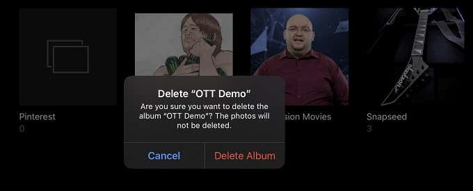 Delete confirmation prompt