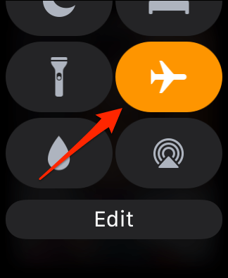 Airplane mode icon in Apple Watch 