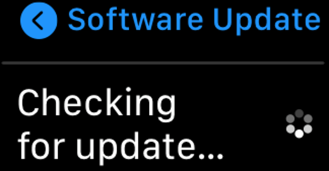 General > Software Update on Apple Watch 