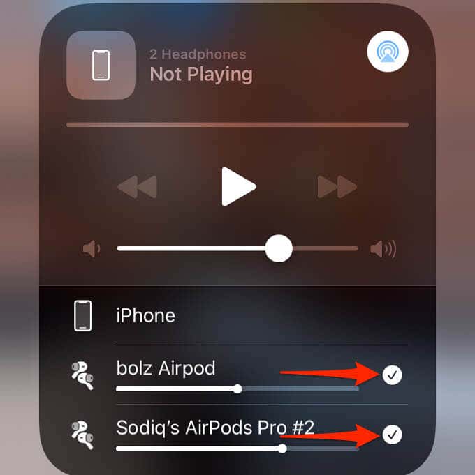 How to Connect Two AirPods or Beats Headphones to One iPhone or iPad and Share Audio image 14