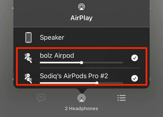 How to Connect Two AirPods or Beats Headphones to One iPhone or iPad and Share Audio image 17