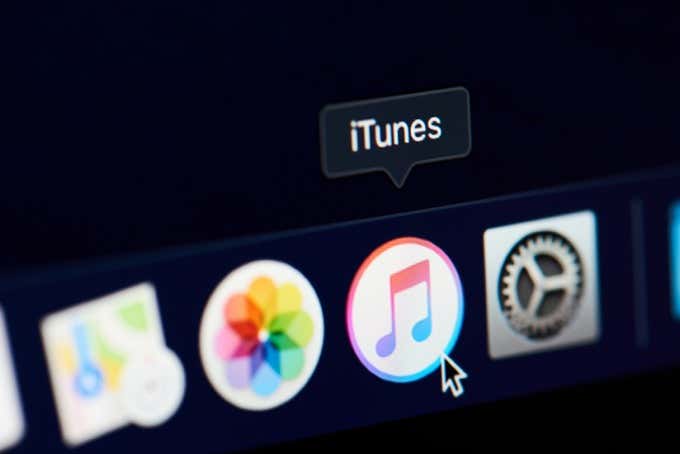 iTunes icon in Dock