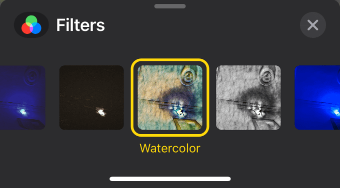 Watercolor filter