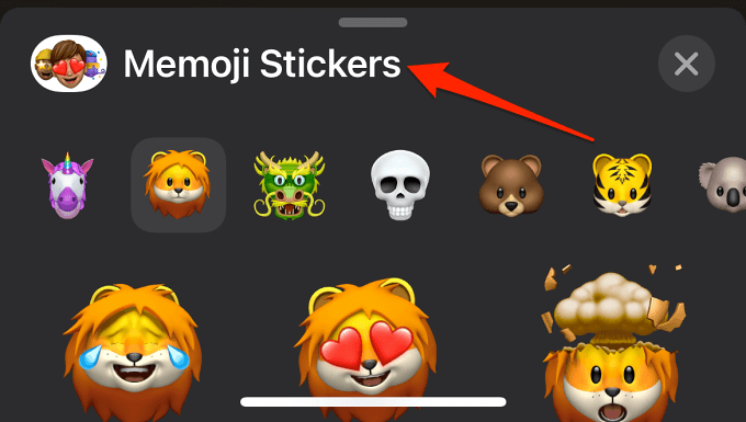 Memoji Stickers header