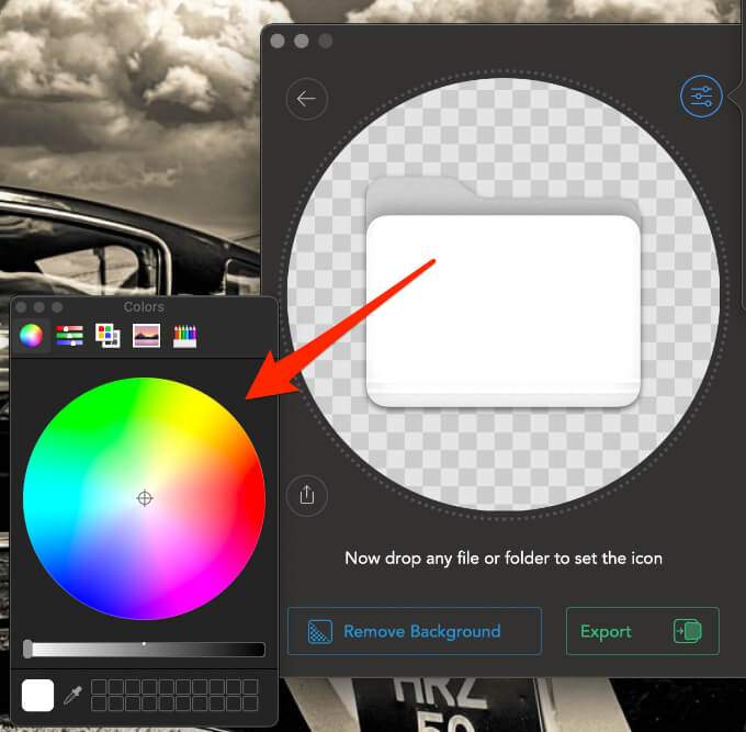 Color picker window 