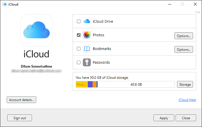 iCloud for Windows 