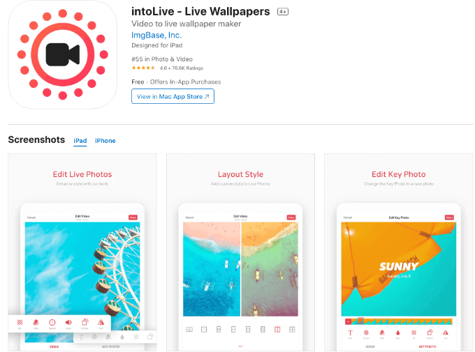 IntoLive app