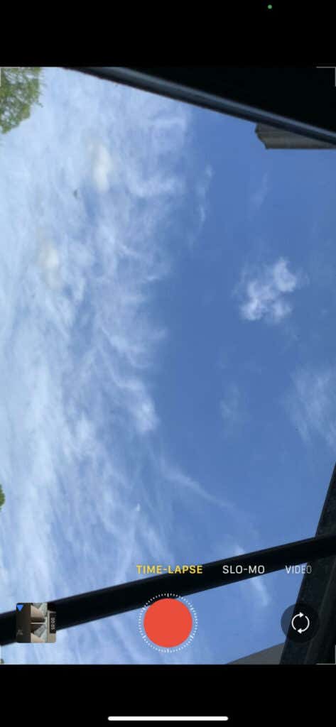 Clouds being recorded with Time-Lapse