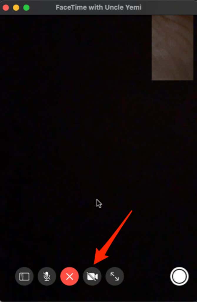 FaceTime Camera disable button 