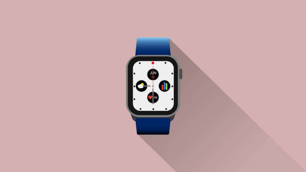 Apple Watch with red dot