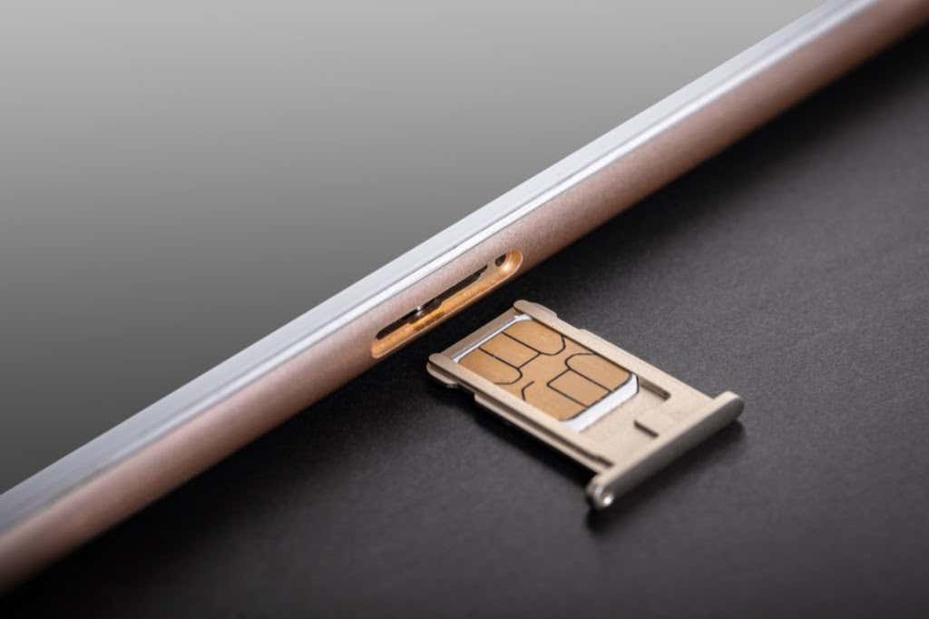Ejected SIM card
