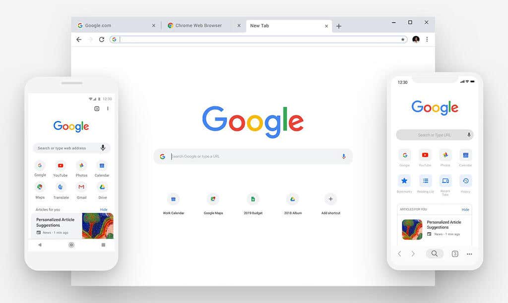 Example of Google cross-platform compatibility 