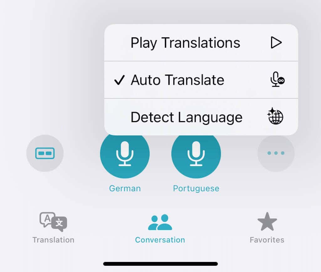 Auto Translate option 