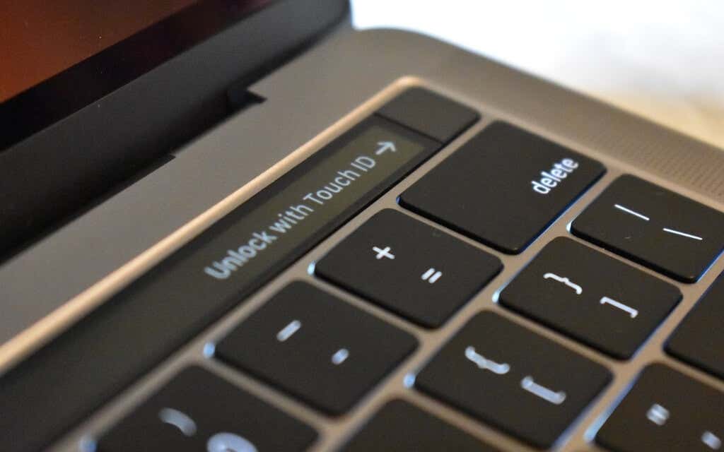 Touch ID button on Mac