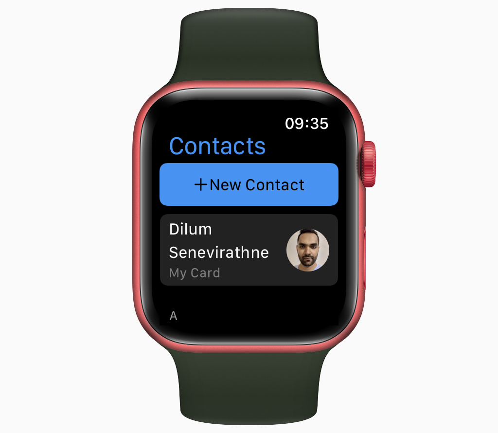 Contacts app 