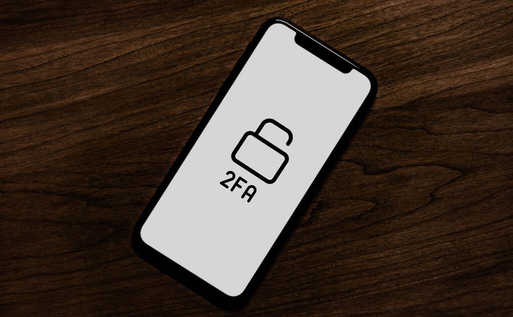 2-factor authentication icon on an iPhone