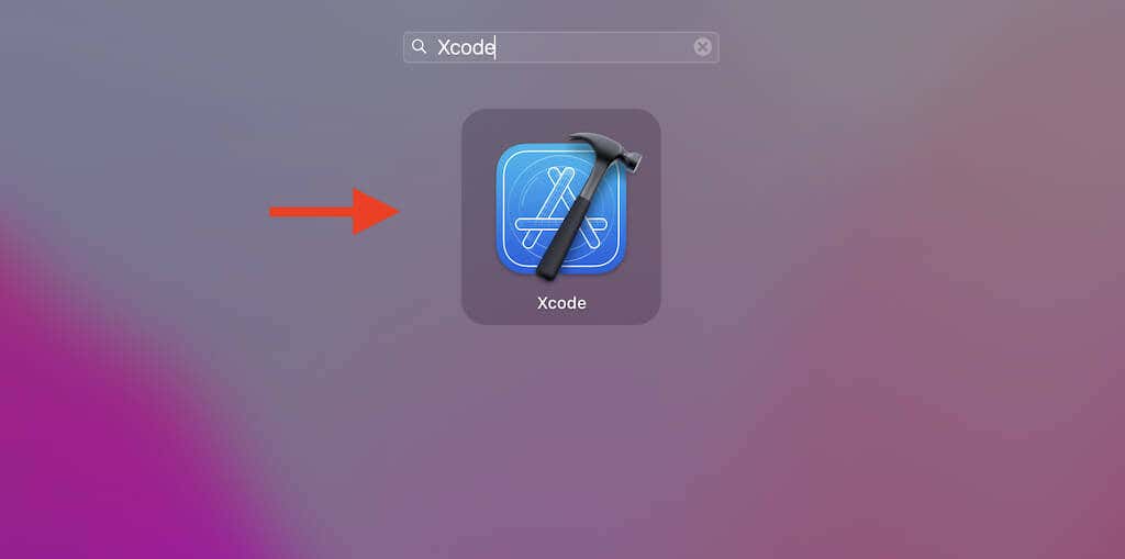 Xcode in Launchpad