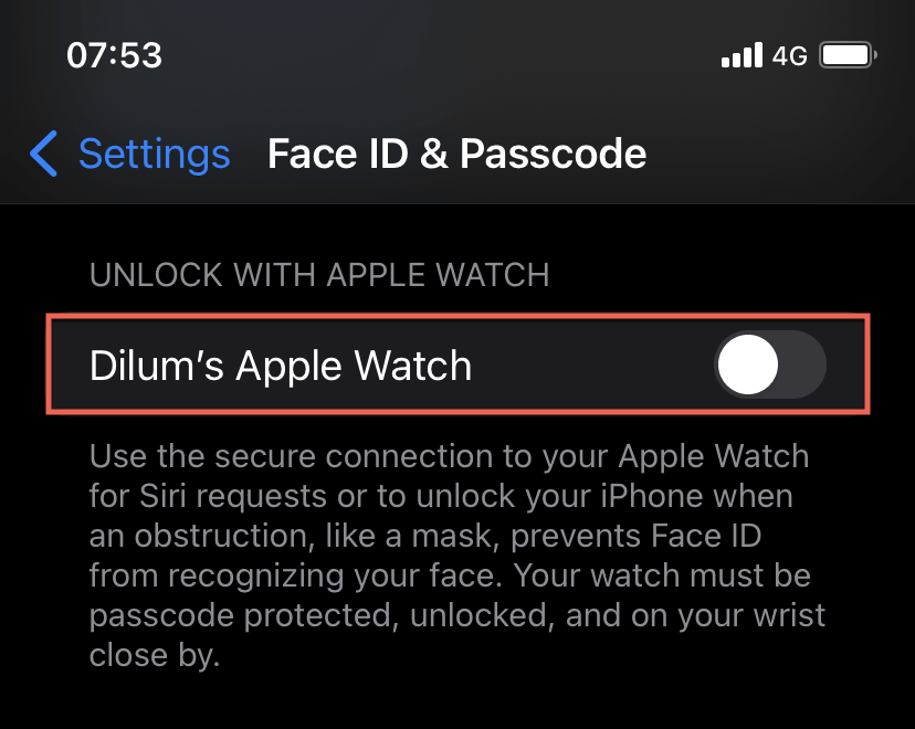 How To Fix Apple Watch Not Unlocking iPhone image 8